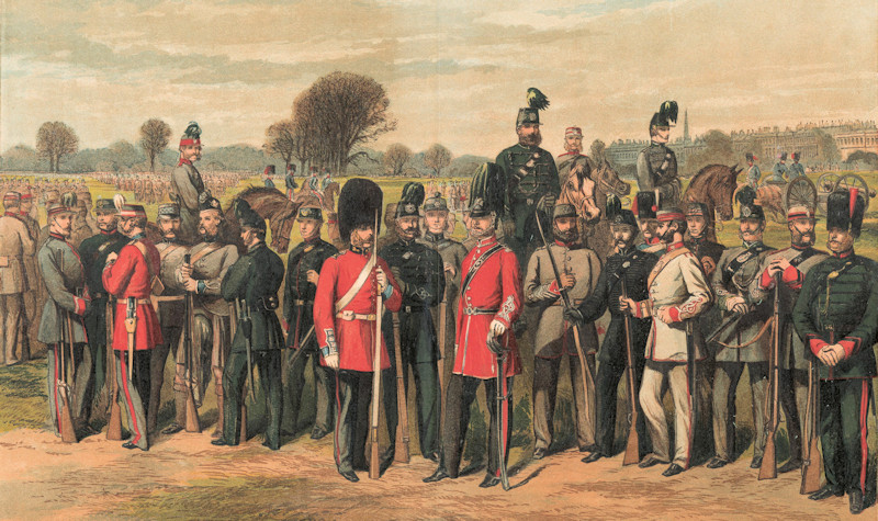 The Metropolitan Rifle Corps In Hyde Park 